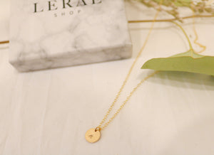 Initial Disc Necklace