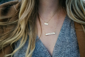 Mama Horizontal Bar Necklace