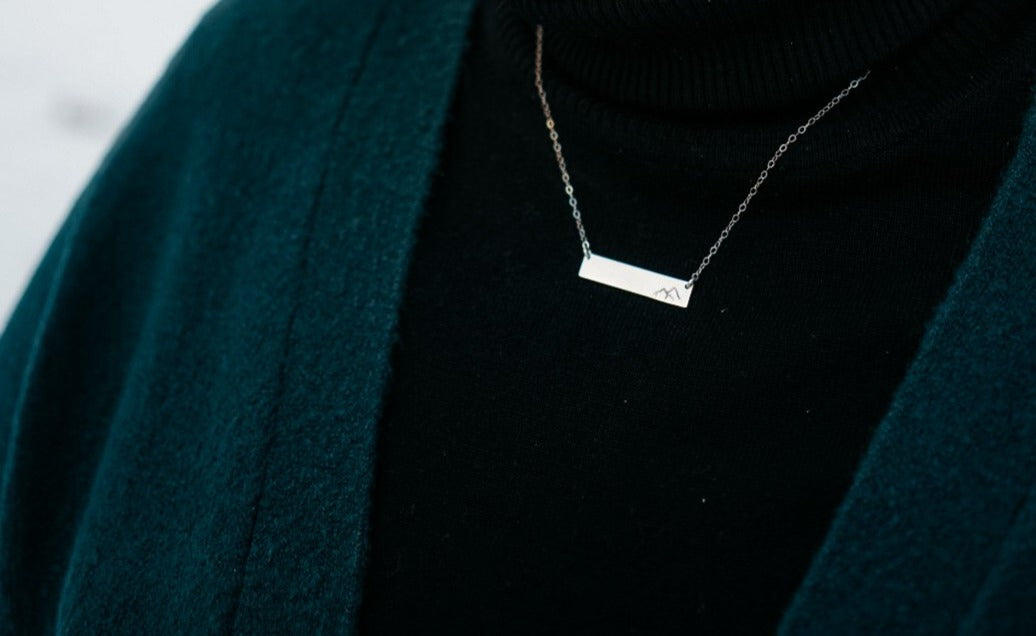 Symbol Horizontal Bar Necklace