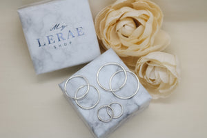 Sterling Silver Everyday Hoops