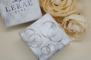 Sterling Silver Everyday Hoops