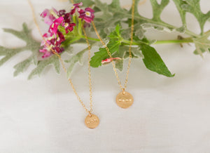 Mama & Mom Disc Necklace